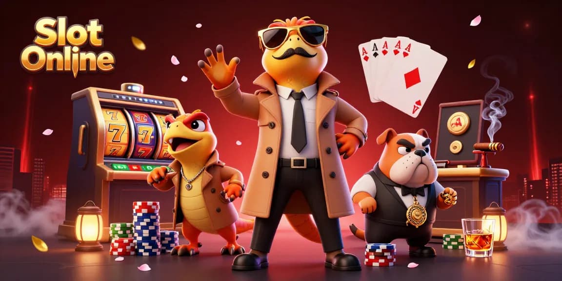 Experience the thrill of Slot Online with raptors in disguise at a VIP casino lounge.