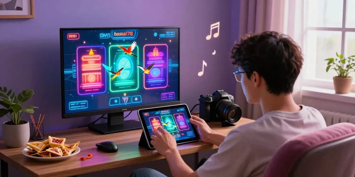 Engaging scene of gaming with situs haha178, featuring colorful animations and immersive music vibes.