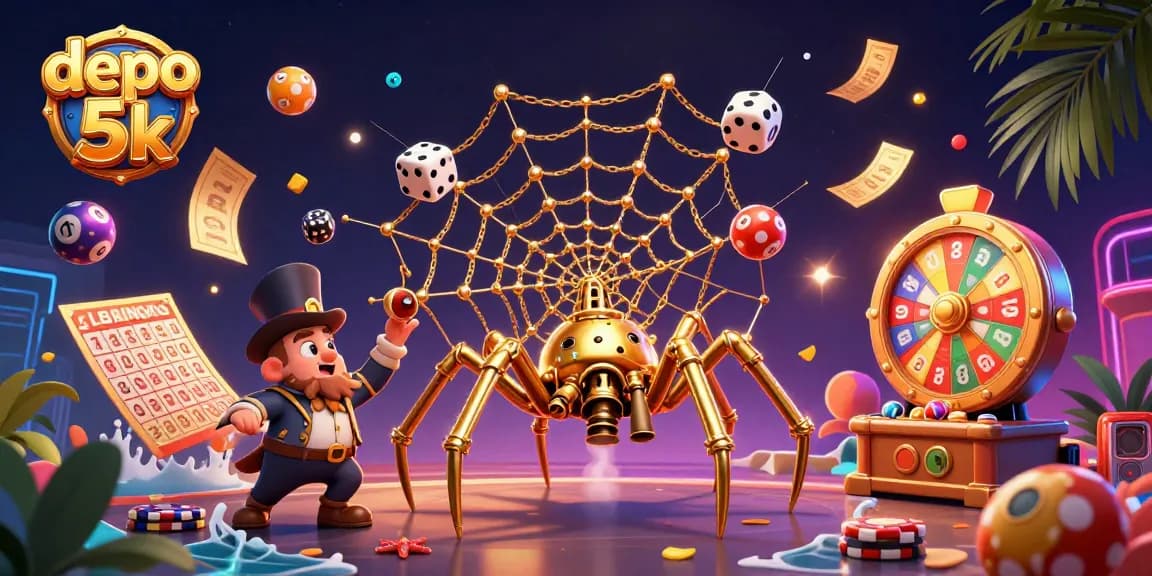 Experience thrilling action with depo 5k in a dynamic 3D casino scene of excitement.