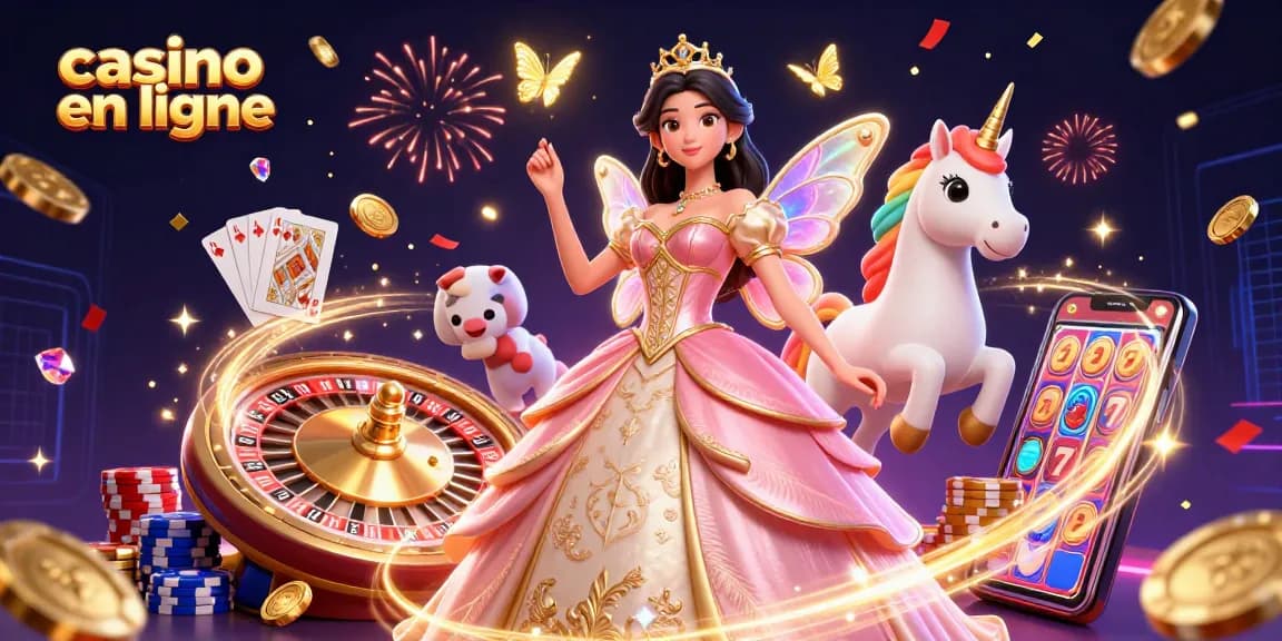 Vivez l'excitation du casino en ligne avec des éléments de jeu vibrants et des personnages enchanteurs.