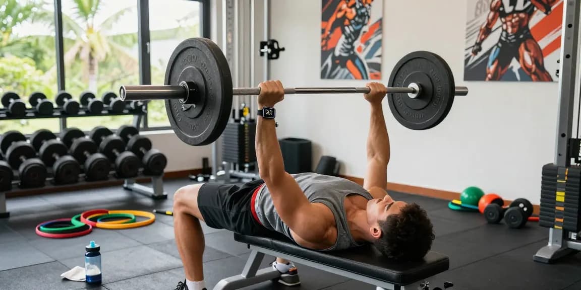 Astera Shop - Athlete training in modern home gym, showcasing dedication to fitness.