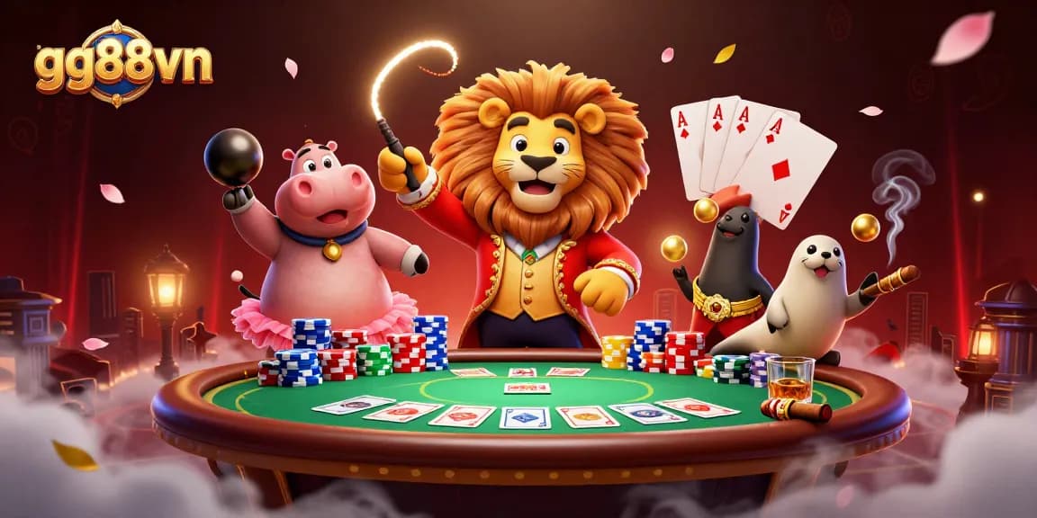 Experience thrilling action at gg88vn's casino with vibrant characters and captivating game elements.