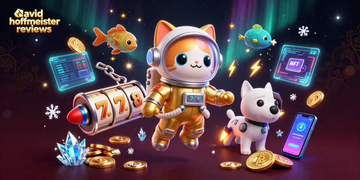 Spin the reels and win with david hoffmeister reviews in this engaging 3D casino illustration.