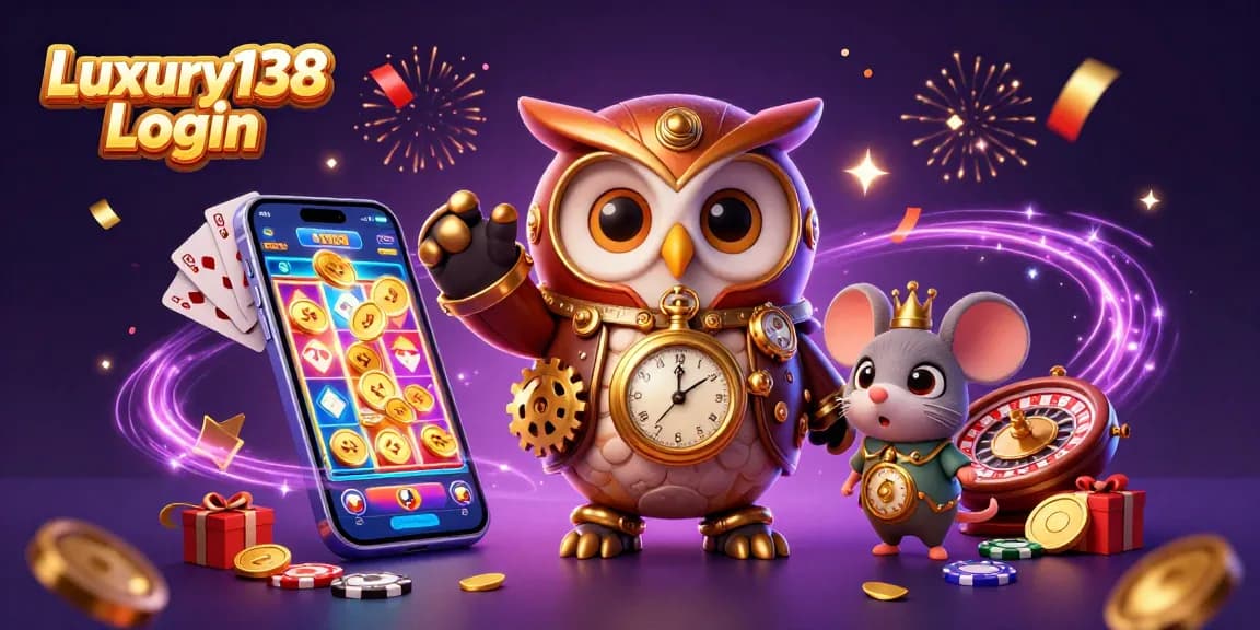 Engage with Luxury138 Login through an immersive casino scene with dynamic games and rich visual elements.