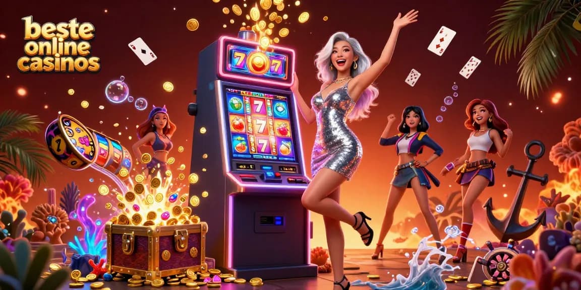 Experience the thrill of beste online casinos with stunning slot games celebrating jackpots.