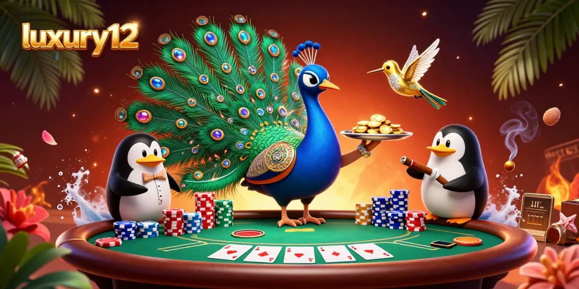 Experience luxurious gaming action with luxury12 in a vibrant casino scene filled with poker excitement.