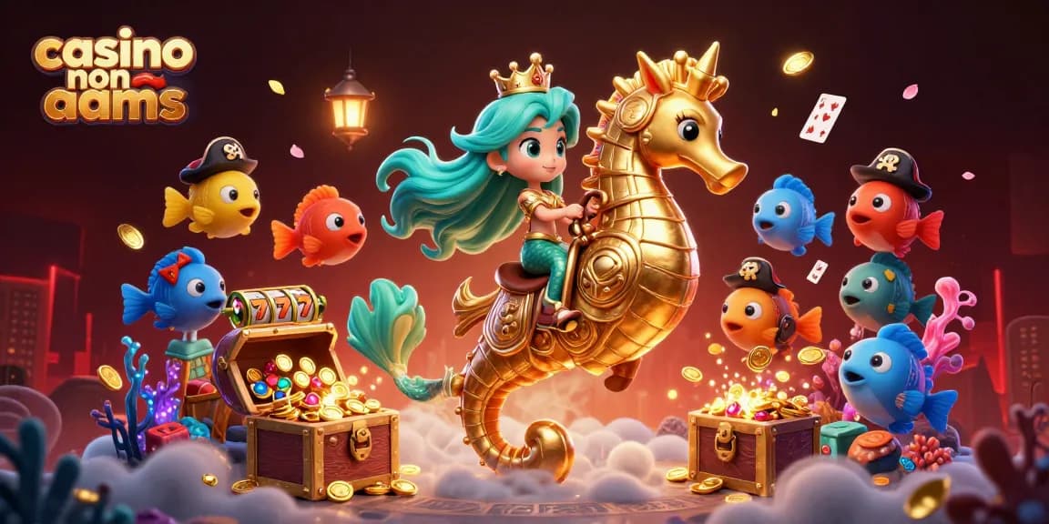 Vivi avventure emozionanti nei casinò non AAMS con personaggi colorati, tesori ed elementi di gioco.