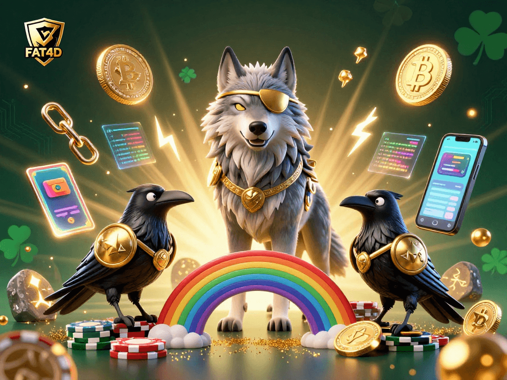 Spin the reels on FAT4D for exciting jackpot chances with colorful symbols and glowing coins!