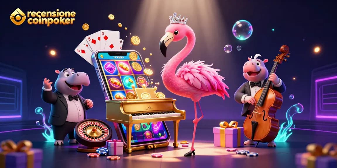 Gioca a poker su CoinPoker e scopri l'emozione della recensione coinpoker tra luci e colori.