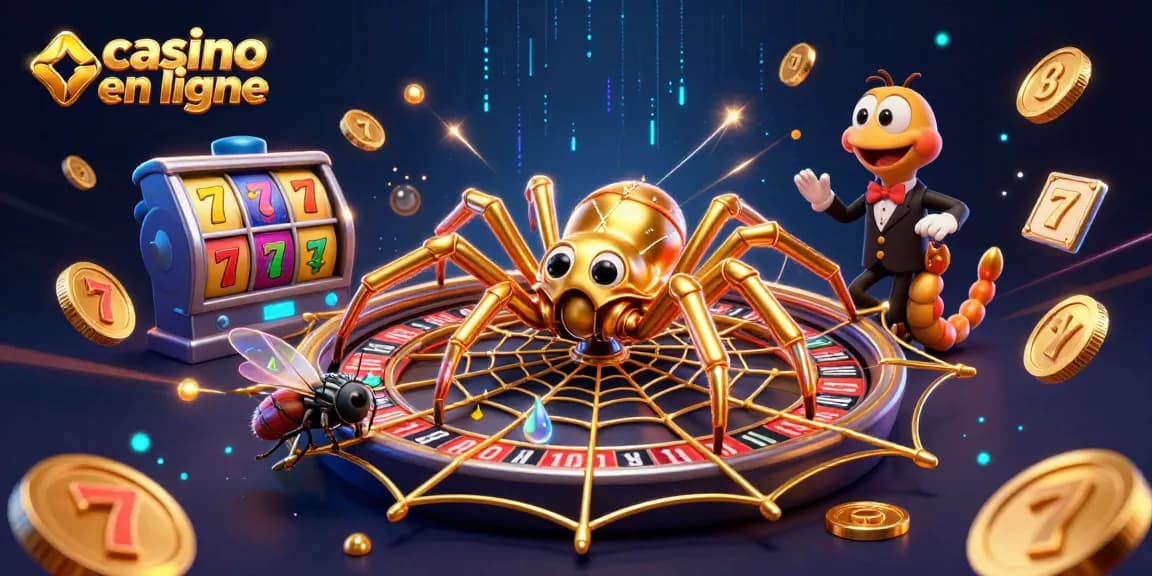 Jouez à des jeux de casino en ligne et pariez avec des éléments dynamiques dans cette illustration