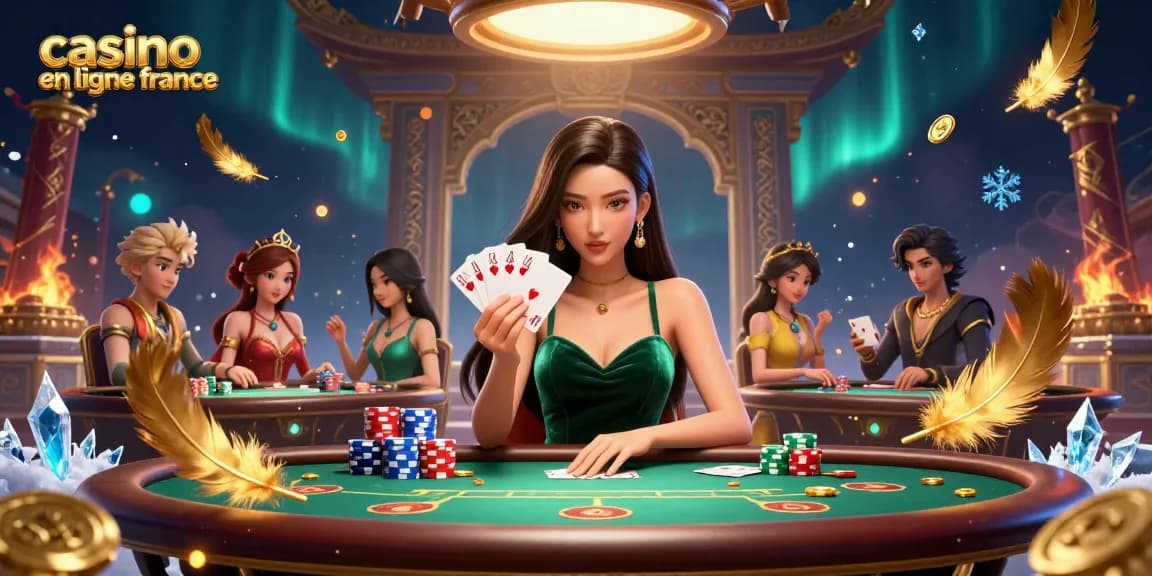 Enjoy thrilling poker moments at casino en ligne France featuring a stunning player and dynamic elements.