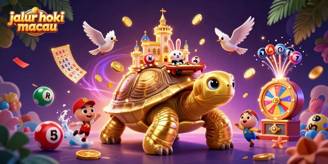 Experience excitement with jalur hoki macau through enchanting casino gameplay in a colorful 3D scene.