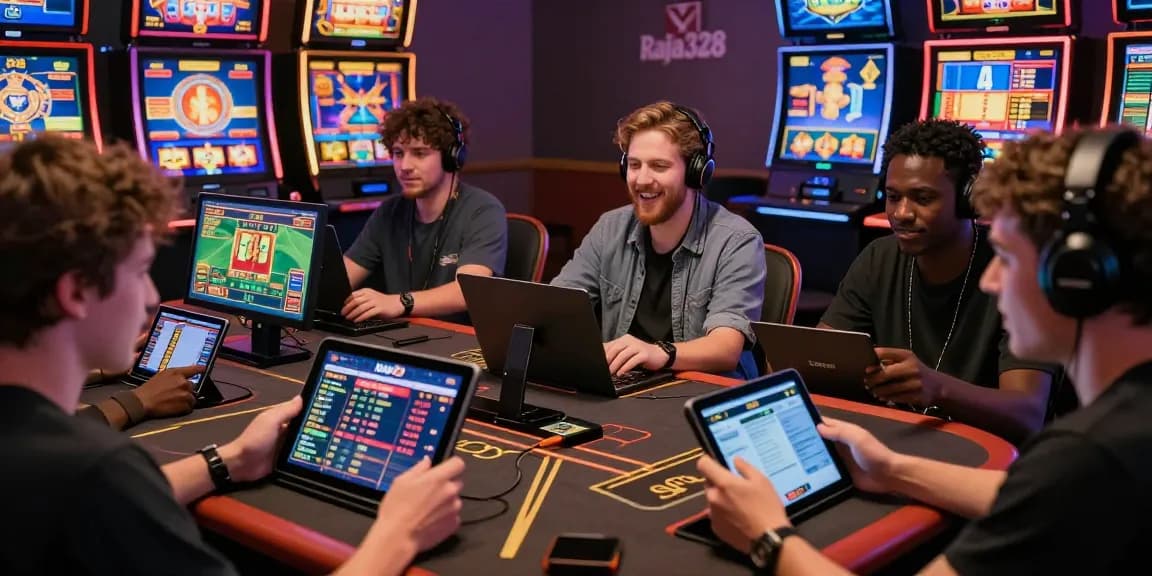 Diverse players engaging on Raja328 daftar platform, showcasing thrilling online gaming experience.