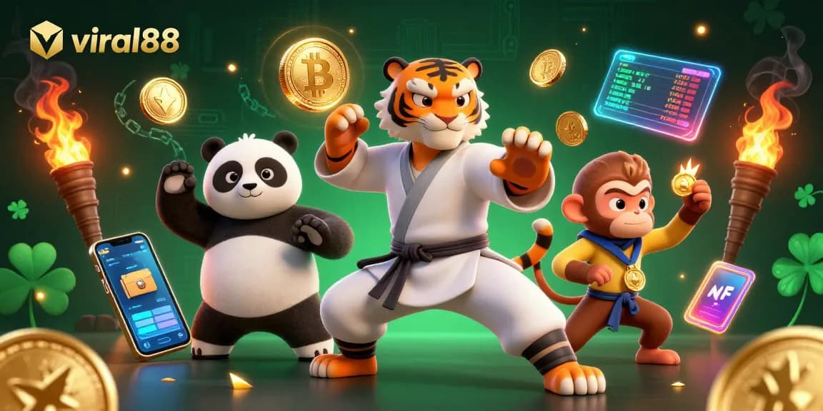 Engage with viral88's casino world as kung fu tiger master demonstrates winning strategies.