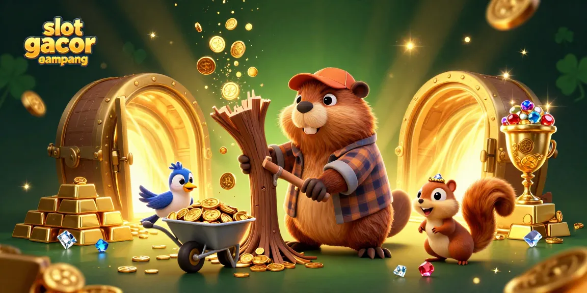 Experience the thrill of slot gacor gampang menang with vibrant characters in a dynamic casino scene filled with treasure.