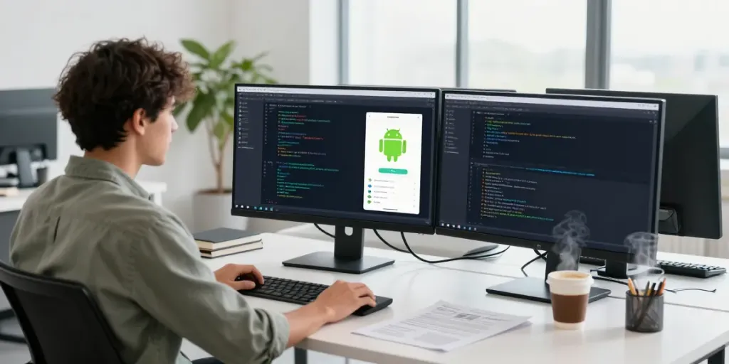 Workspace of a developer at h5.2113.net showcasing open-source Android apps