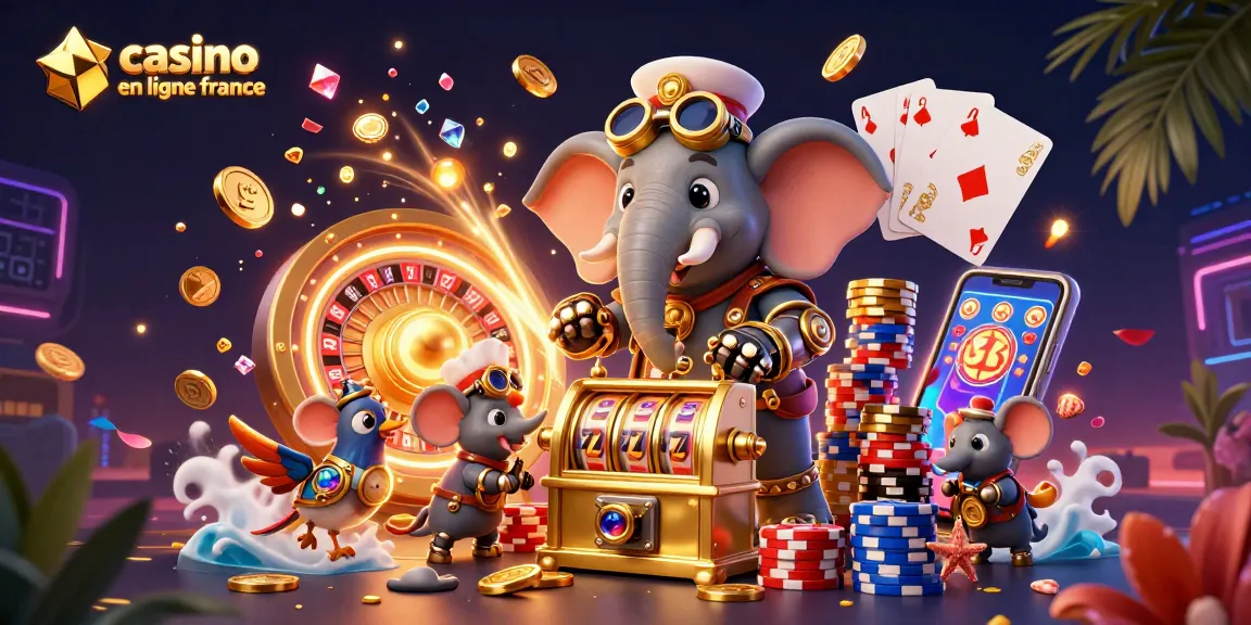 Spin and win at casino en ligne france with vibrant steampunk-themed gaming scene.