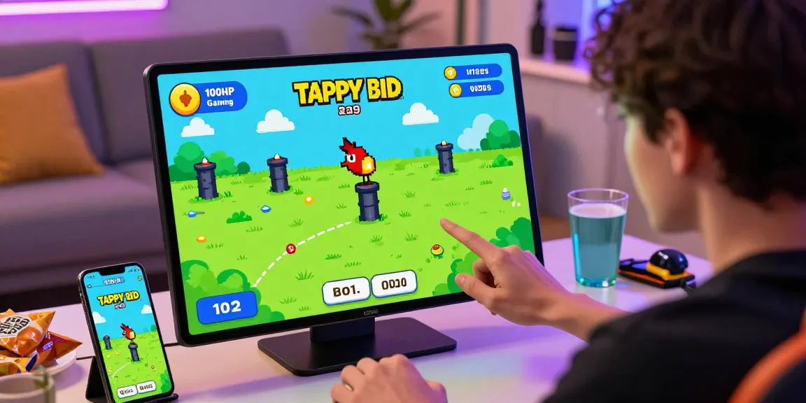 Play Tappy Bird casino with an engaging gaming scene showcasing a player navigating the dynamic world of Tappy Bird.