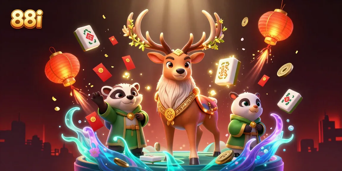 Engage with 88i's vibrant gaming scene featuring magical characters and rich casino elements.