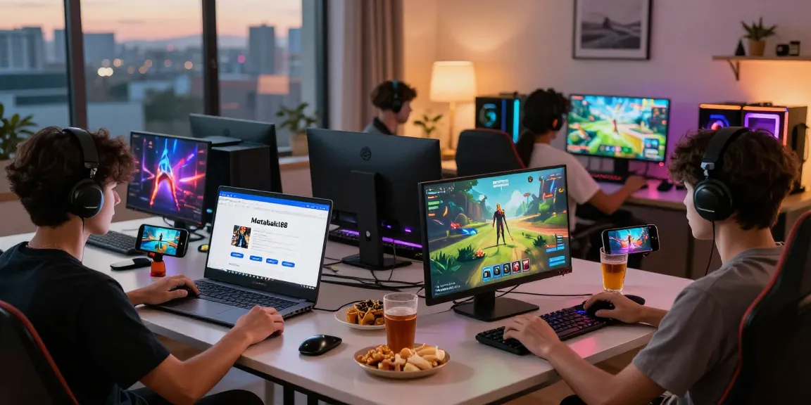 Proses martabak188 login pada laptop di ruang tamu modern dengan gamer bersemangat