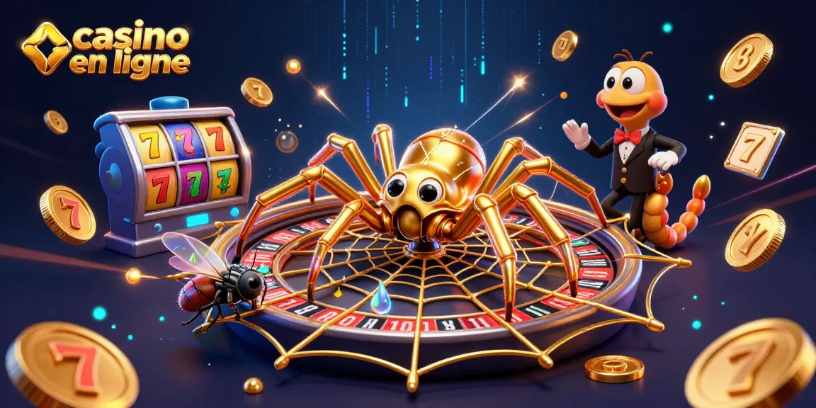 Jouez à des jeux de casino en ligne et pariez avec des éléments dynamiques dans cette illustration