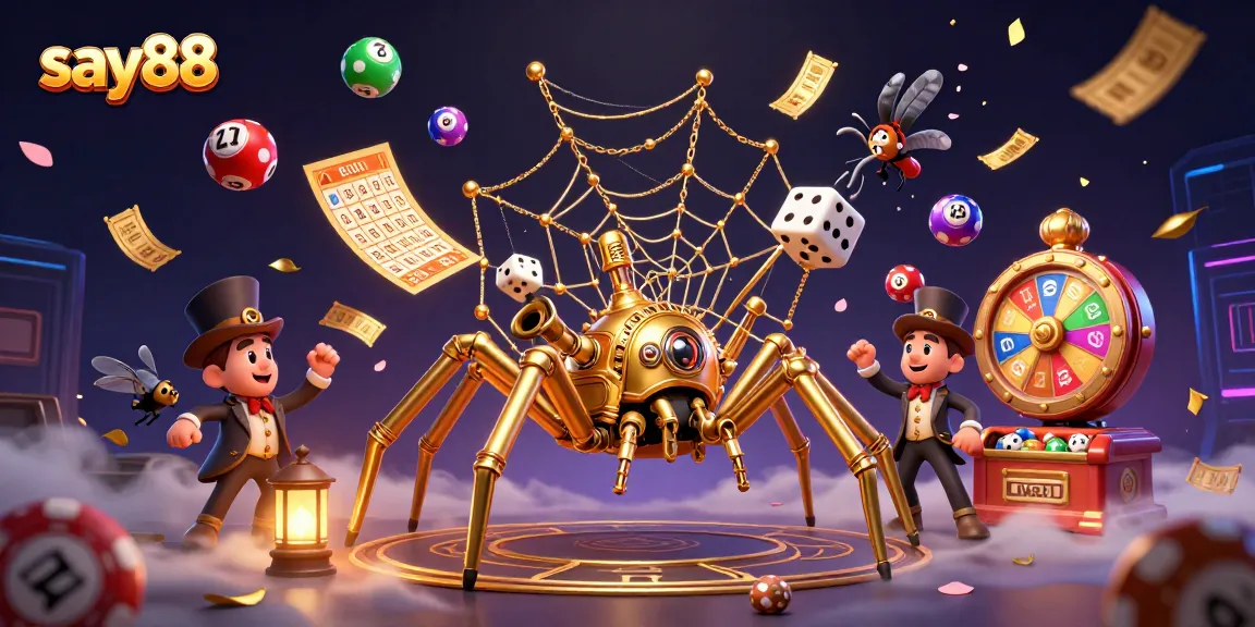 Engage in thrilling gameplay at say88 with a stunning steampunk illustration of gambling adventures