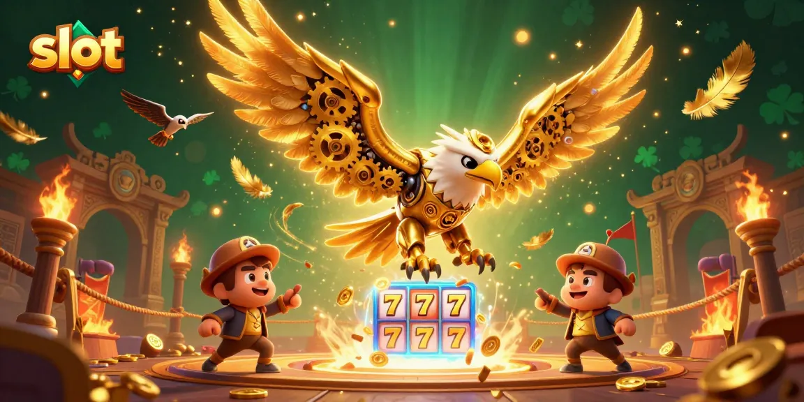 Slot menggoda pemain dengan simbol beruntung dalam ilustrasi kasino digital menakjubkan.