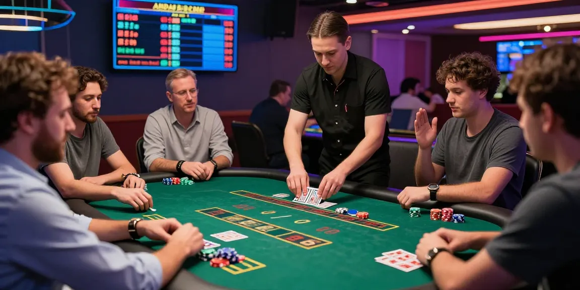 Engaging Andar Bahar live casino scene with players and dealer in action.