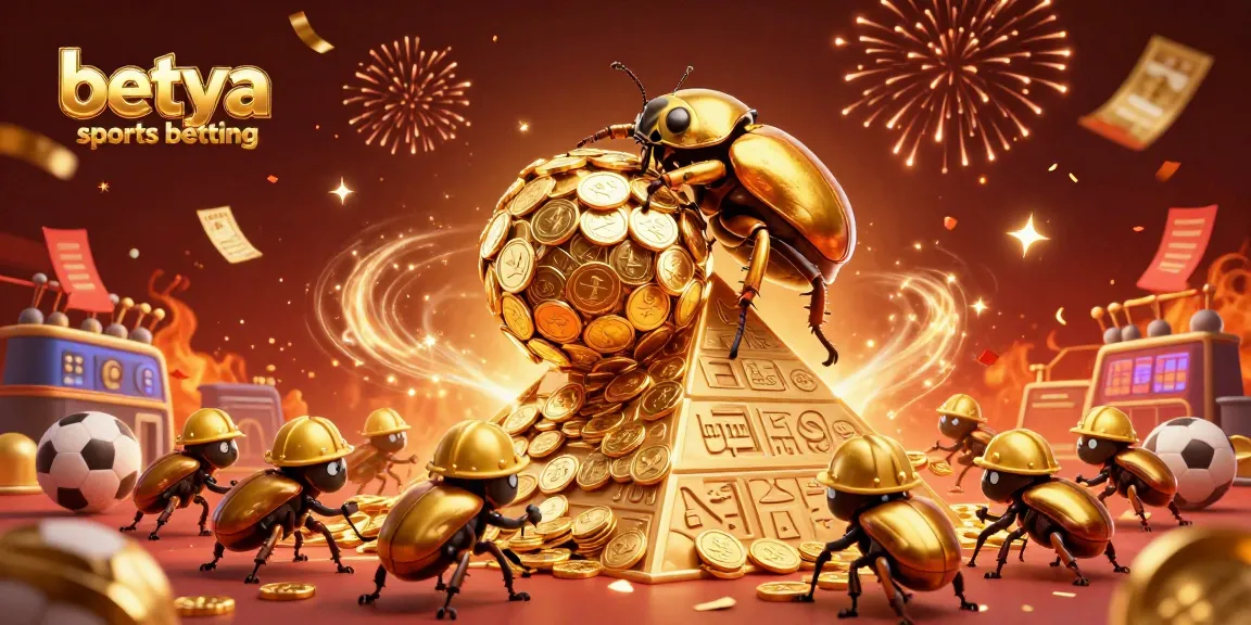 Experience betya sports betting with a colorful celebration of sports betting elements and dynamic characters.