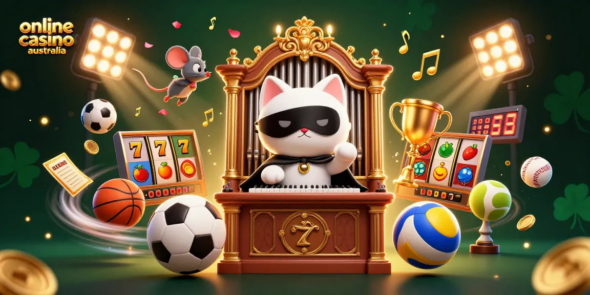 Engage with thrilling online casino Australia gaming through vibrant 3D scenes filled with slots and rich characters.