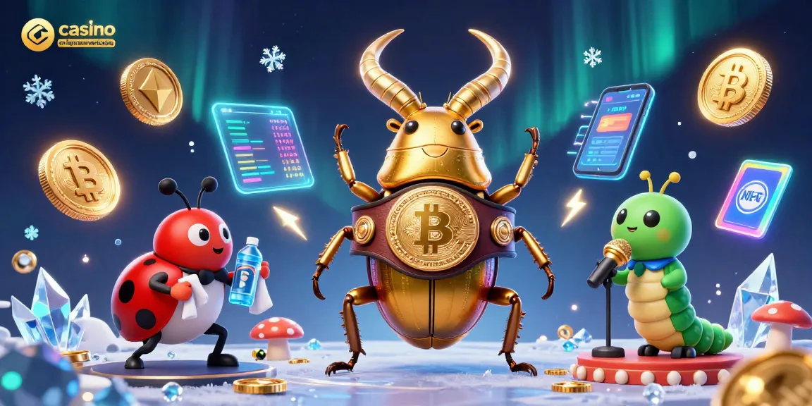 Illustration dynamique d'un casino en ligne sans vérification avec des personnages attrayants et des éléments de jeu modernes, créant une ambiance festive.