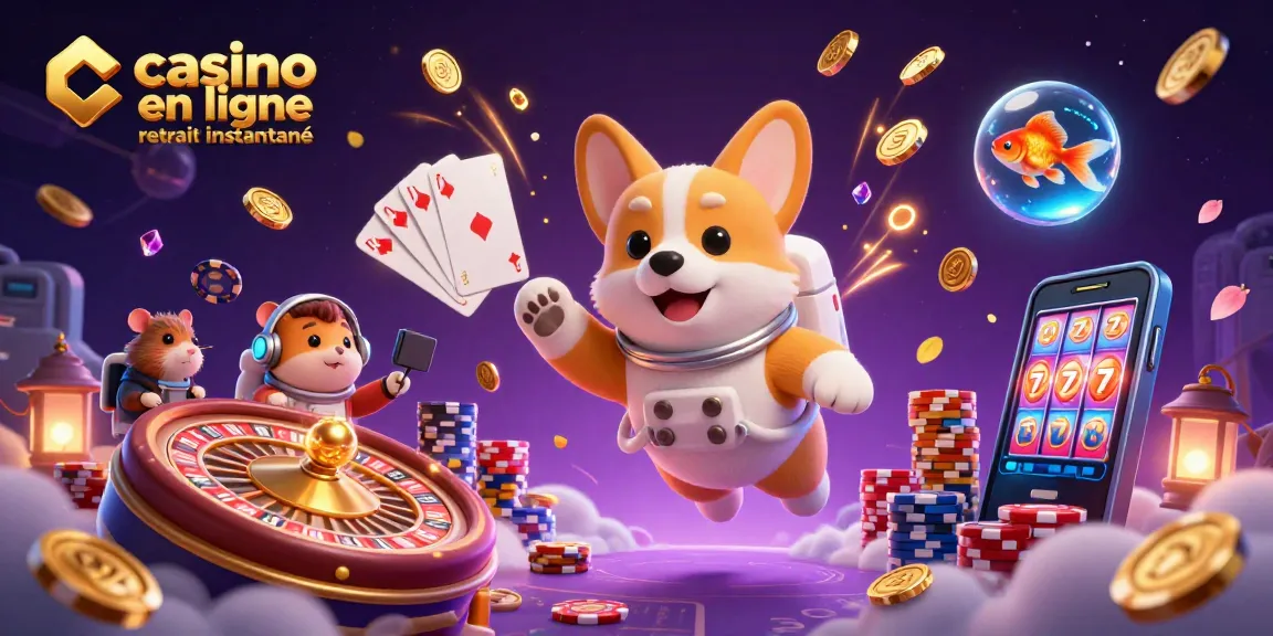 Visualisez le retrait instantané dans les casinos en ligne avec ce design captivant et coloré.