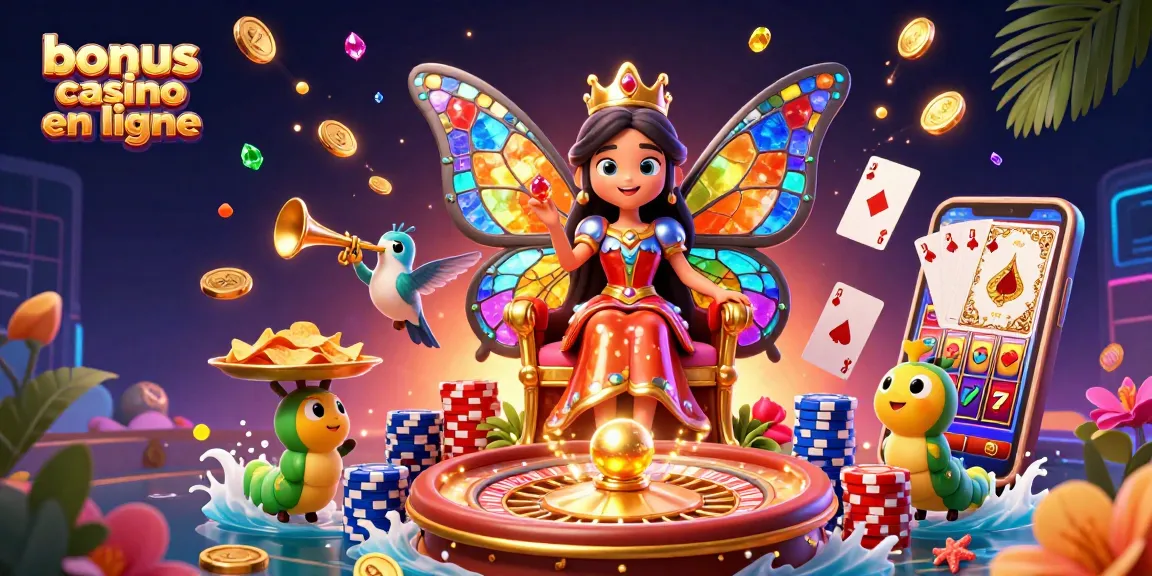 Bonus casino en ligne : découvrez un monde vibrant de jeux et de jackpots avec une reine papillon magnifique.