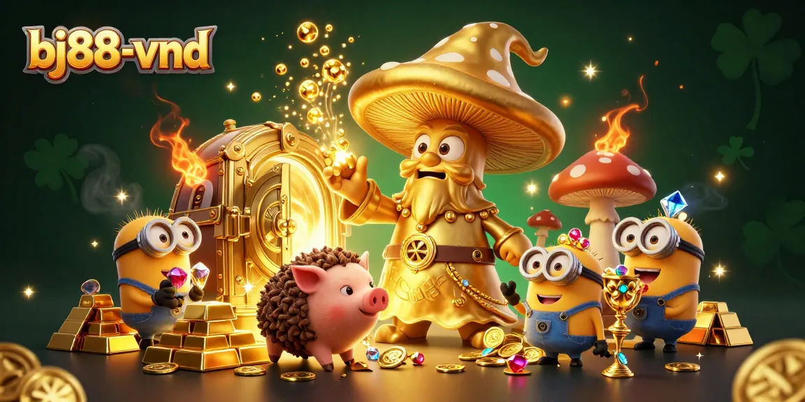Engage with bj88-vnd's vibrant 3D casino world filled with magical treasures and gaming excitement.