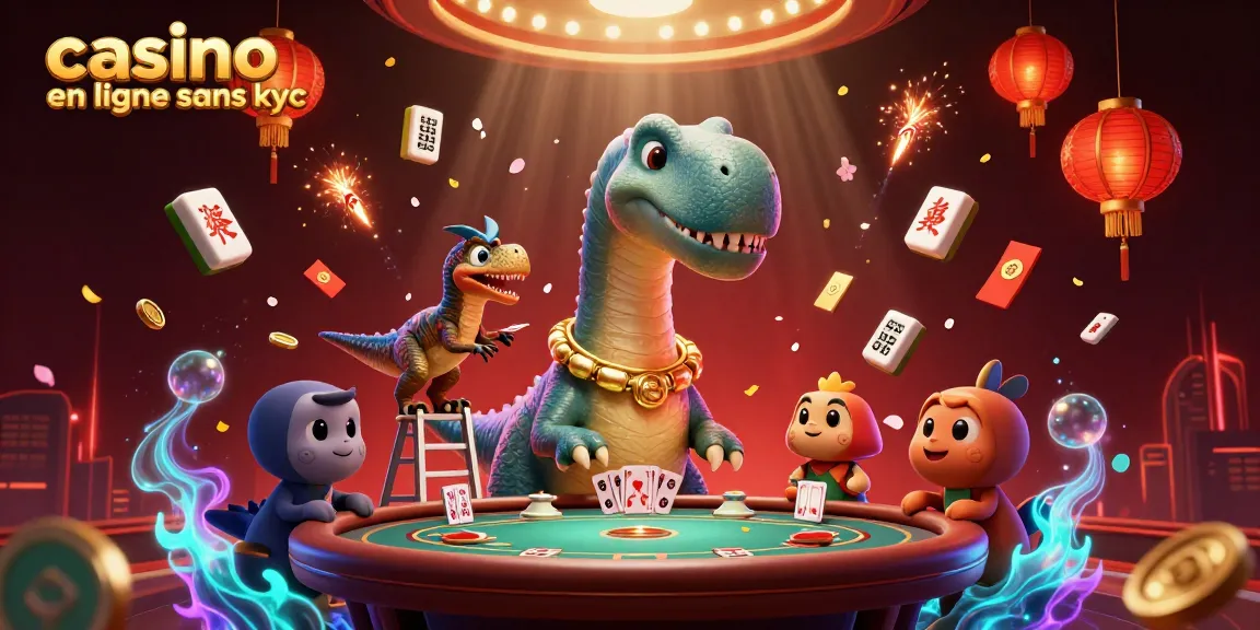 Ressentez l'excitation de jouer au casino en ligne sans kyc avec un brontosaurus et un raptor.
