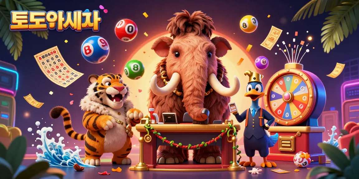 Enhance your gaming experience with 토토사이트 featuring a dynamic casino scene with vibrant lottery elements.